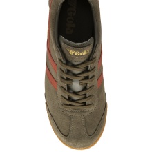 Gola Sneaker Harrier Suede-Leather khaki green/orange spice Men